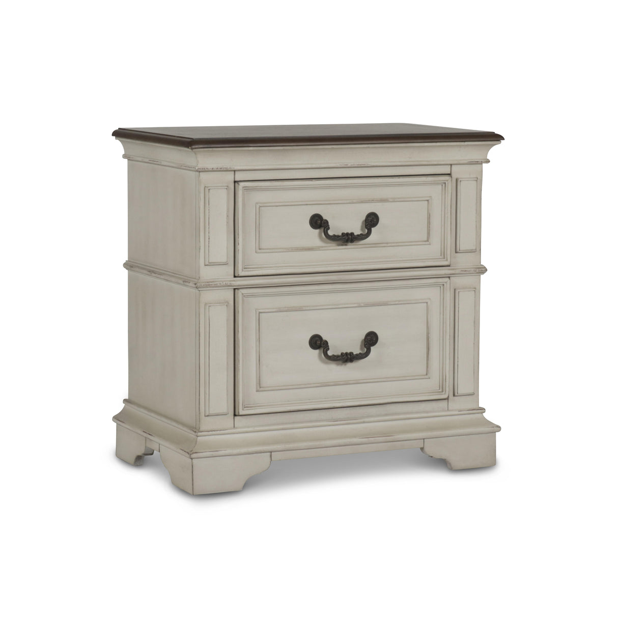 ANASTASIA NIGHTSTAND - ANT. WHITE