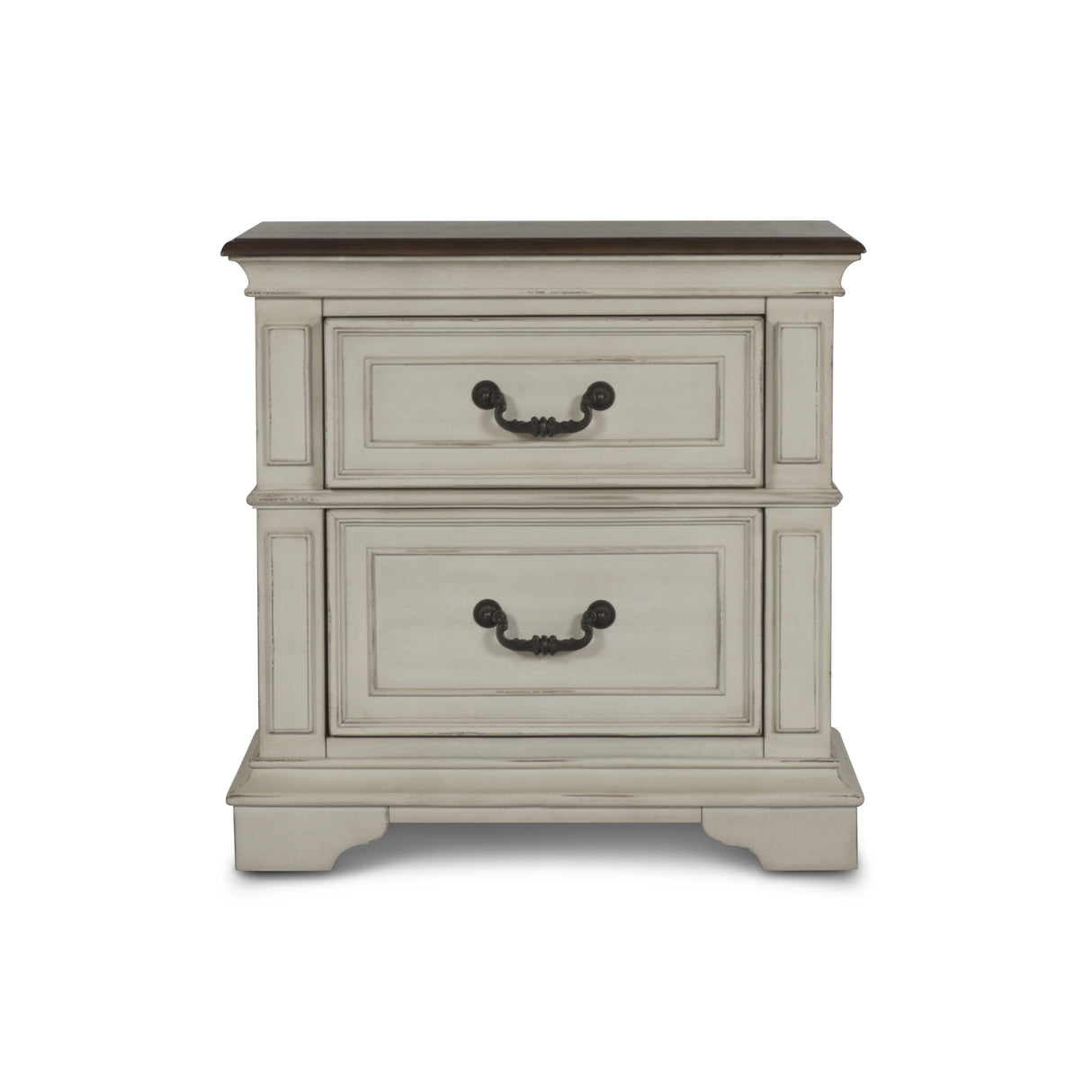 ANASTASIA NIGHTSTAND - ANT. WHITE