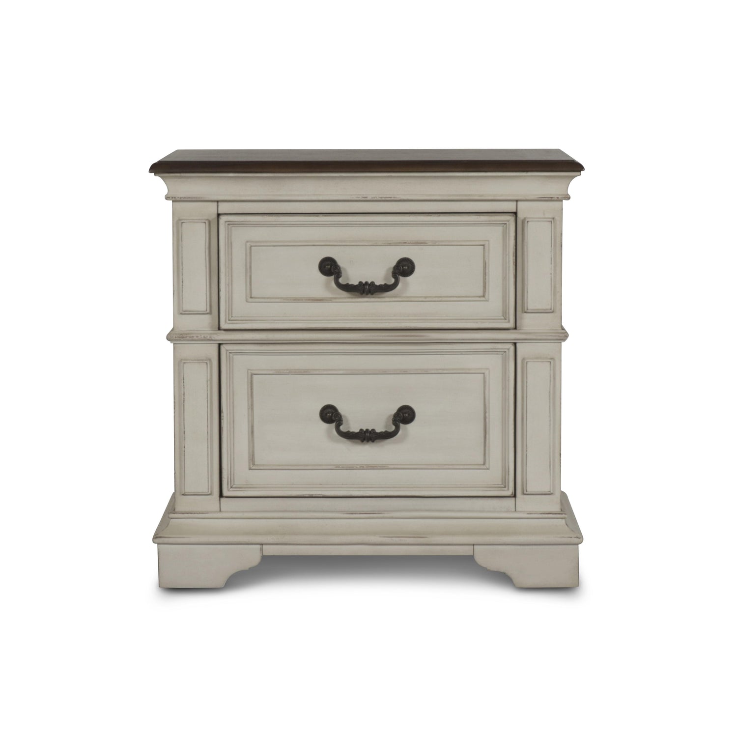 ANASTASIA NIGHTSTAND - ANT. WHITE
