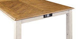 AMY 60" COUNTER TABLE+CHAIRS W/STG (5 PC) -2 TONE BISQUE