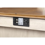 AMY 60" COUNTER TABLE+CHAIRS W/STG (5 PC) -2 TONE BISQUE