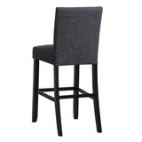 CRISPIN GRANITE GRAY BAR CHAIR- (2/Ctn)