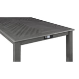 AMY 60" COUNTER TABLE+CHAIRS W/STG (5 PCS) -GRAY