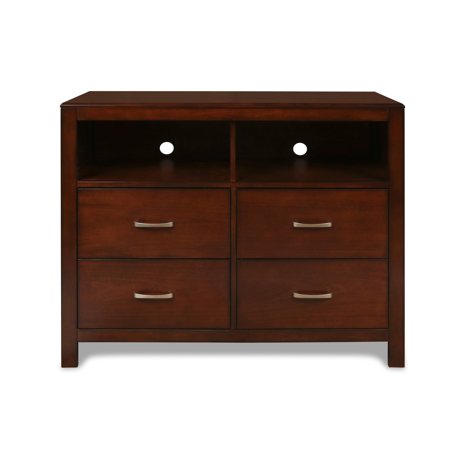 KENSINGTON MEDIA CHEST- BURNISHED CHERRY