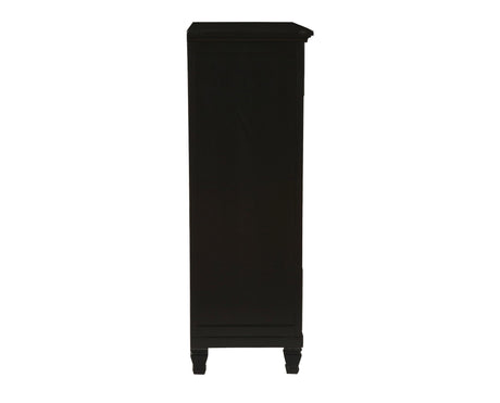 TAMARACK CHEST- BLACK - galleria furniture outlet