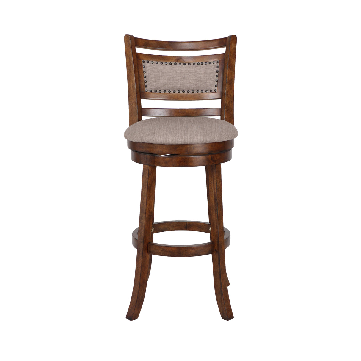 ABERDEEN 29" BAR STOOL-DK BROWN W/FABRIC SEAT