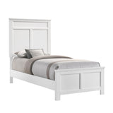 ANDOVER Eastern King-California King EK/WK HEADBOARD, FOOTBOARD & SLATS-WHITE