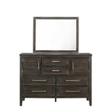 ANDOVER 60" DRESSER W/DOORS-NUTMEG