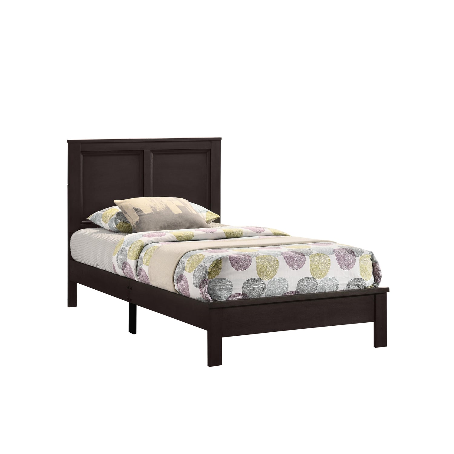 ARIES 3/3 T PANEL BED-HB/FB/RAILS-MERLOT