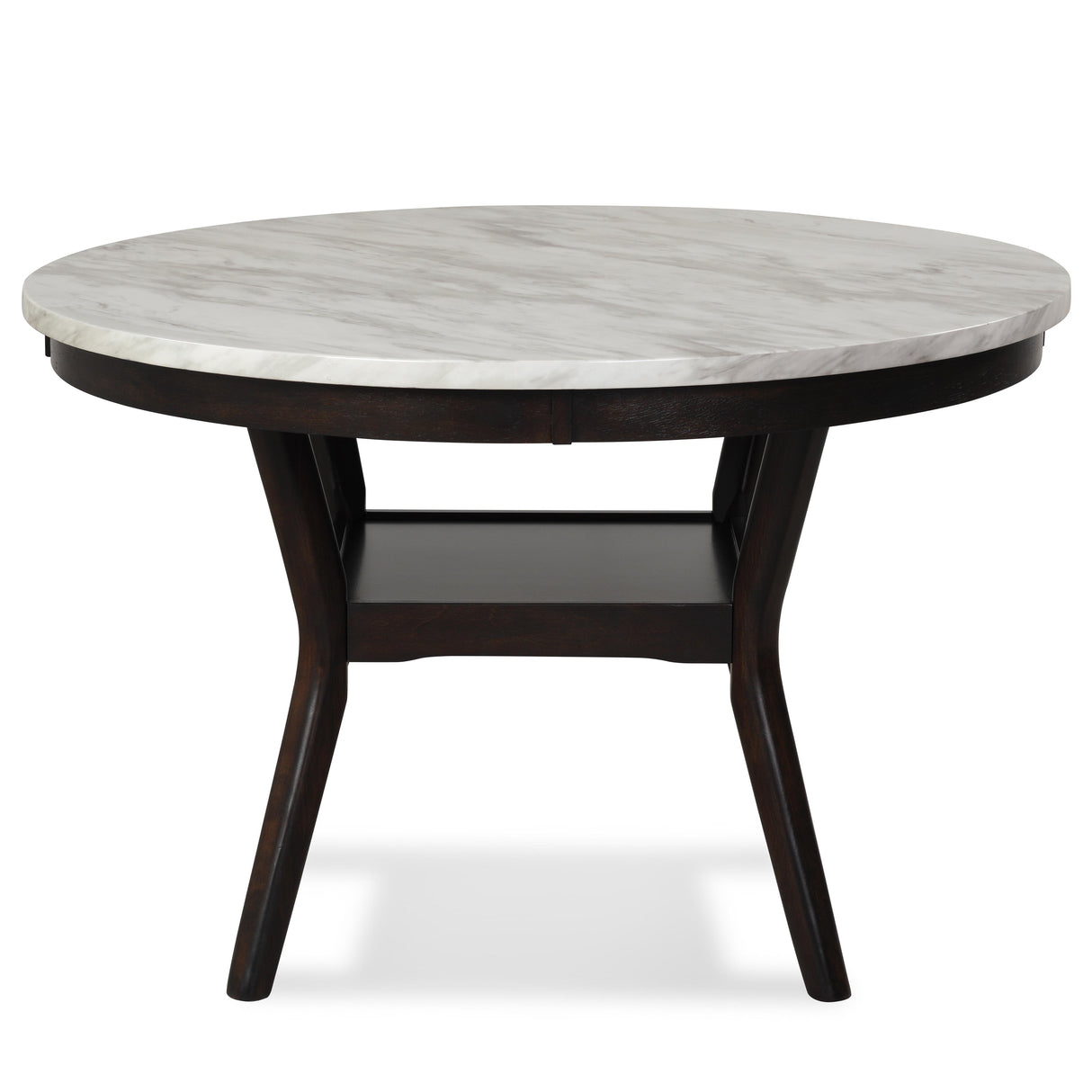 CELESTE 64" DINING TABLE-ESPRESSO/FAUX MARBLE