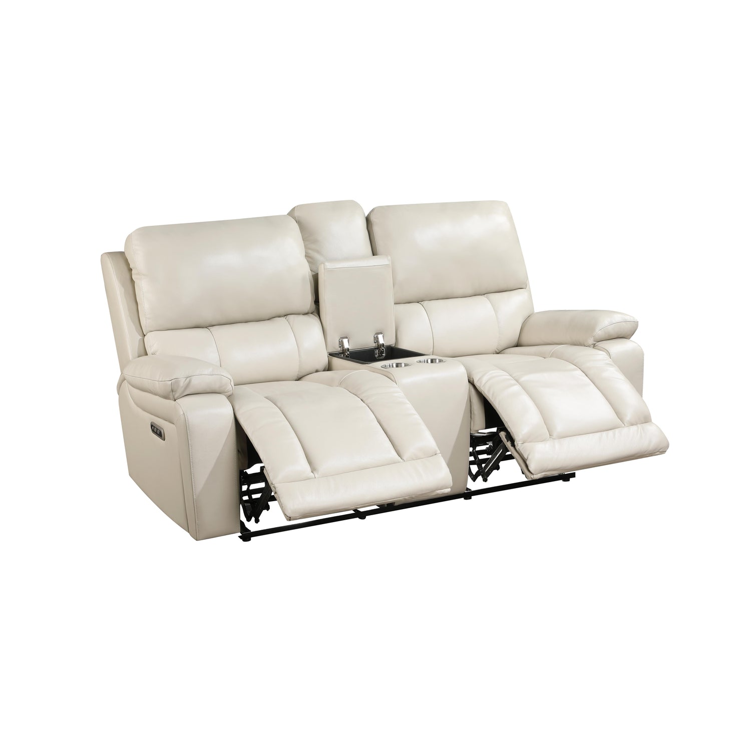 CICERO CONSOLE LOVESEAT W/ PWR FR & HR-CREAM