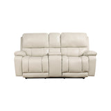 CICERO CONSOLE LOVESEAT W/ PWR FR & HR-CREAM