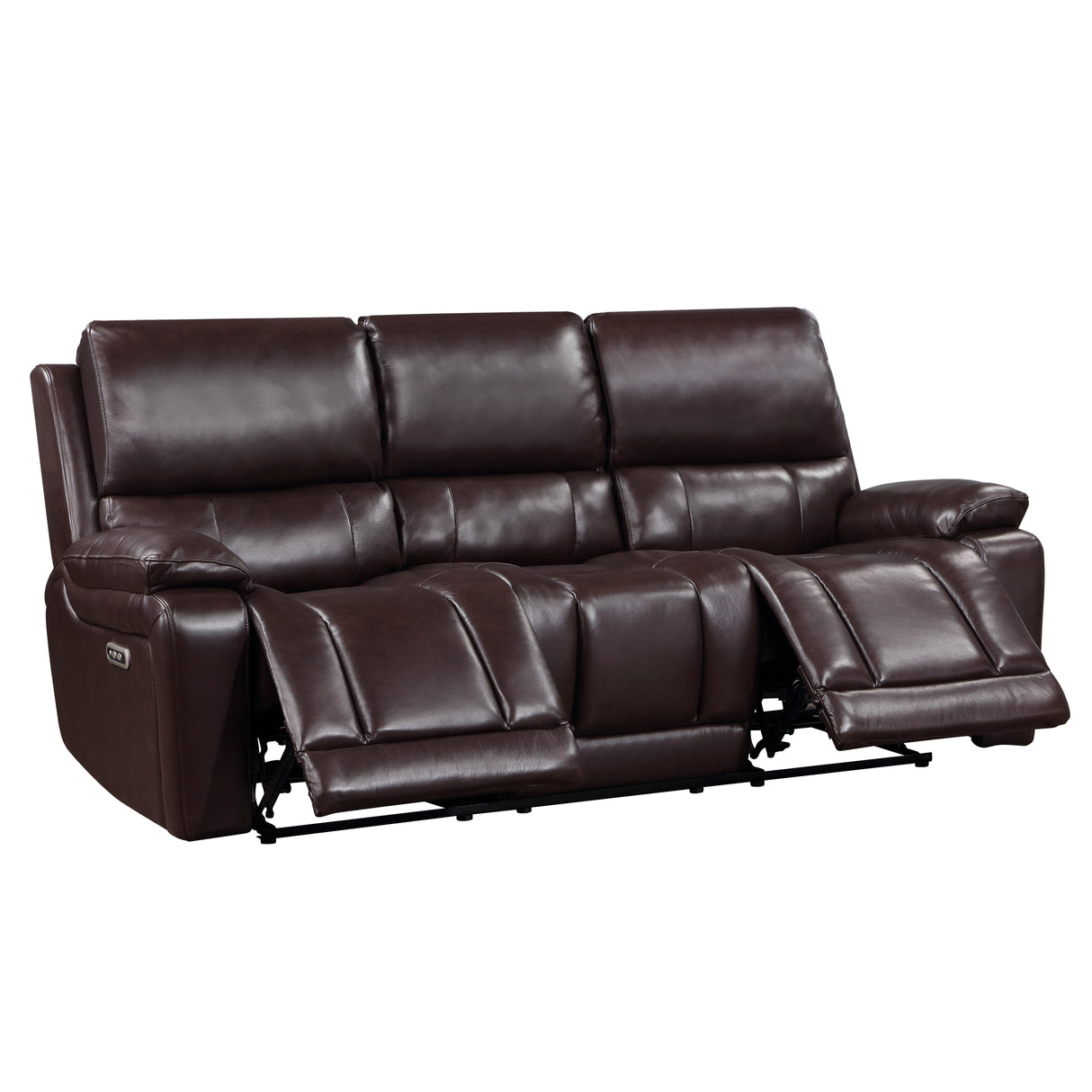 CICERO SOFA W/ PWR FR & HR -BROWN