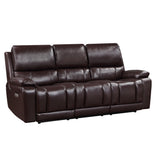 CICERO SOFA W/ PWR FR & HR -BROWN