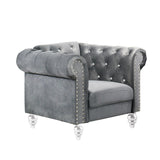 EMMA CRYSTAL CHAIR-GRAY