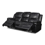 FLYNN SOFA W/BASE LIGHTING-BLACK