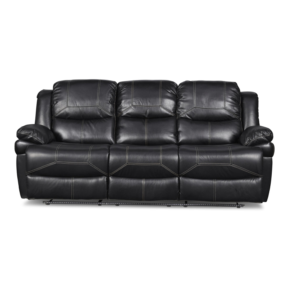 FLYNN SOFA W/BASE LIGHTING-BLACK