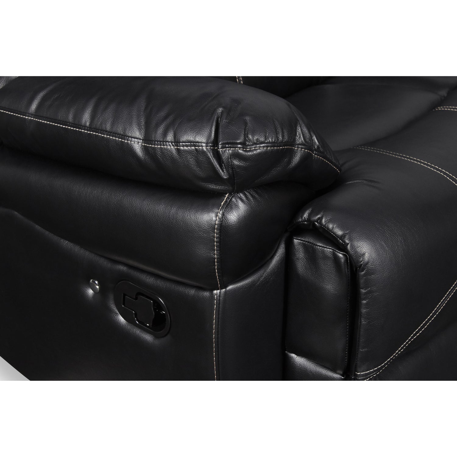 FLYNN SOFA W/BASE LIGHTING-BLACK