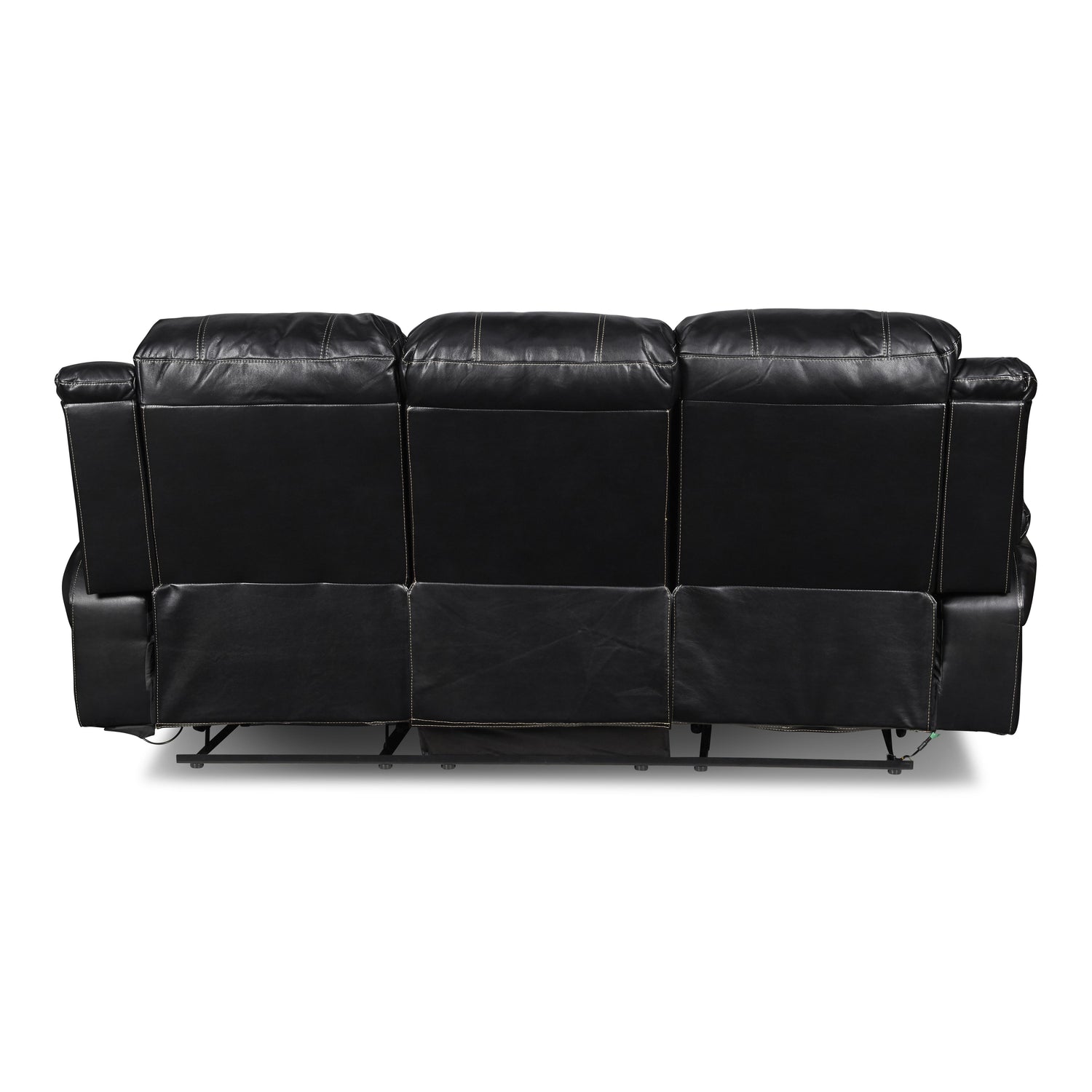 FLYNN SOFA W/BASE LIGHTING-BLACK