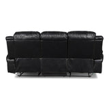 FLYNN SOFA W/BASE LIGHTING-BLACK