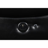 FLYNN SOFA W/LIGHTED BASE & PWR FR-BLACK