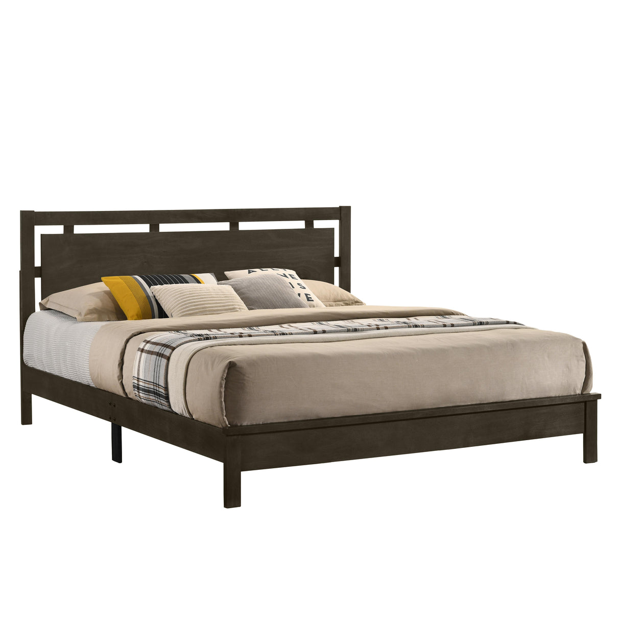 GEMINI 5/0 Q PANEL BED-HB/FB/RAILS-GRAY