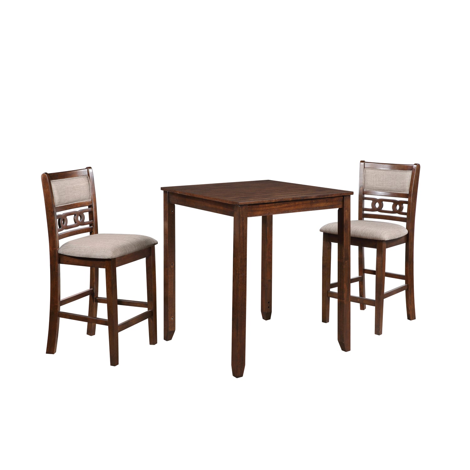 GIA 30" COUNTER TABLE W/2 CHAIRS & STG SHELF-CHERRY