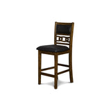 GIA 42" COUNTER DROP LEAF TABLE W/2 CHAIRS-BROWN