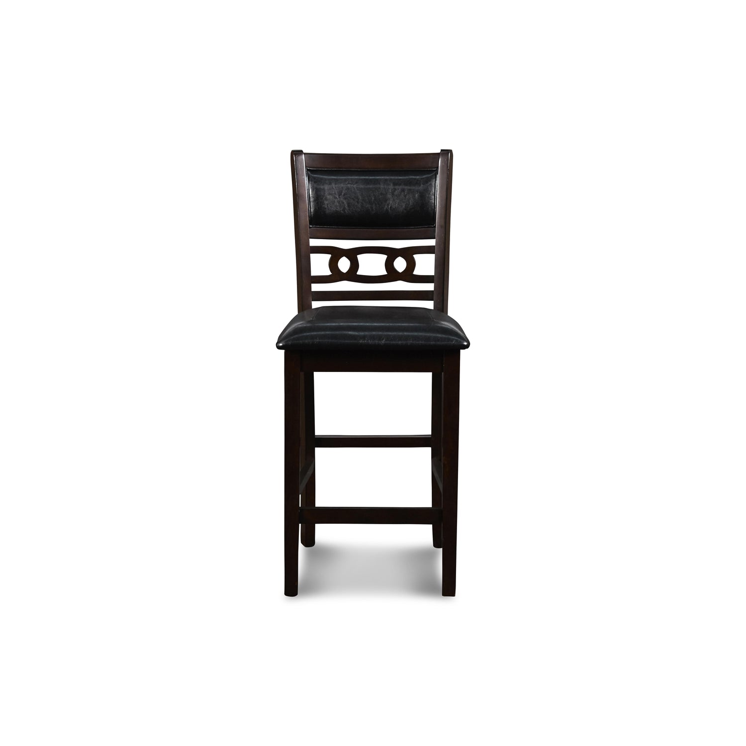 GIA 42" COUNTER DROP LEAF TABLE W/2 CHAIRS-EBONY