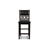 GIA 42" COUNTER DROP LEAF TABLE W/2 CHAIRS-EBONY