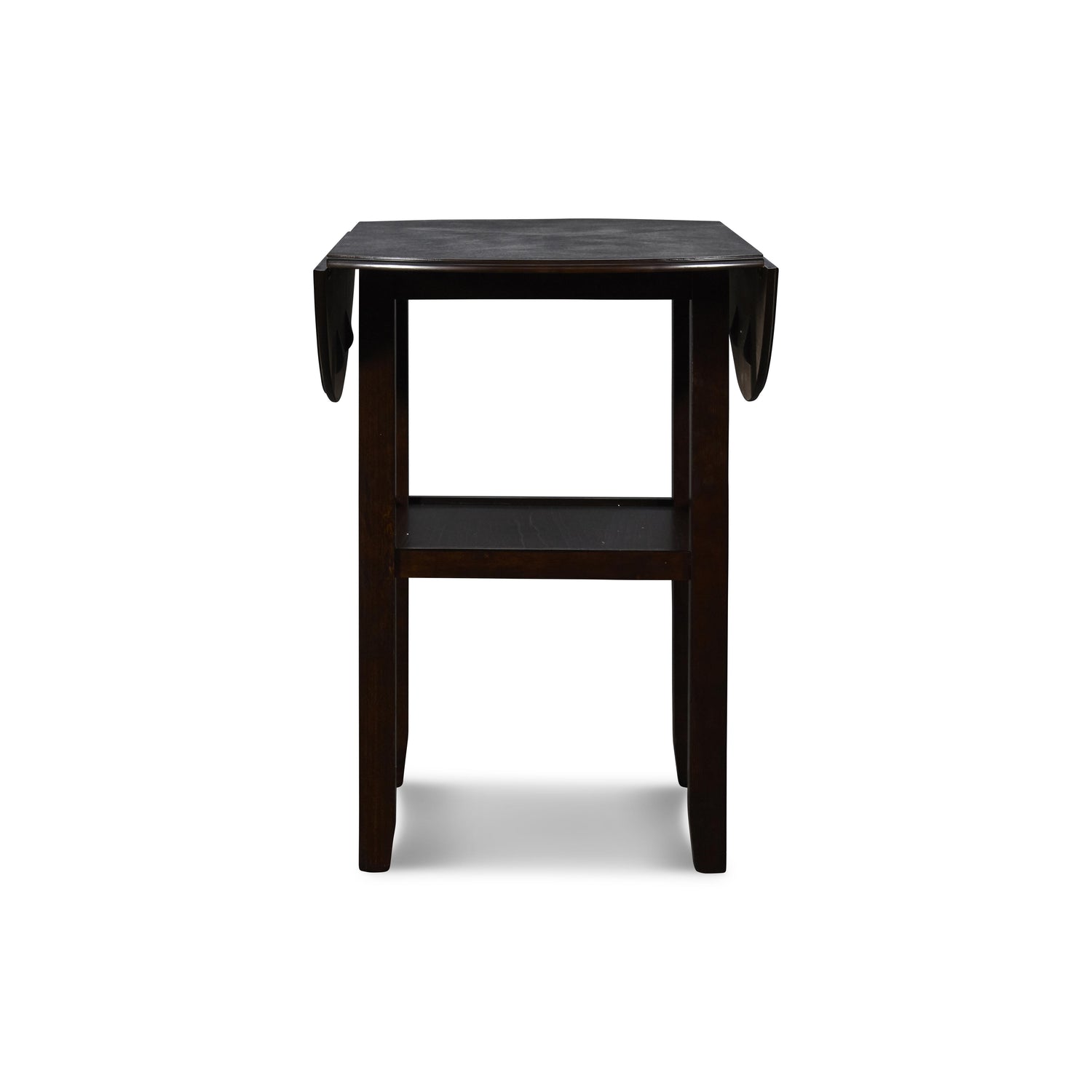 GIA 42" COUNTER DROP LEAF TABLE W/2 CHAIRS-EBONY