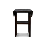 GIA 42" COUNTER DROP LEAF TABLE W/2 CHAIRS-EBONY