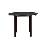 GIA 42" DINING DROP LEAF TABLE W/2 CHAIRS-EBONY
