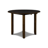 GIA 42" DINING DROP LEAF TABLE W/2 CHAIRS-BROWN