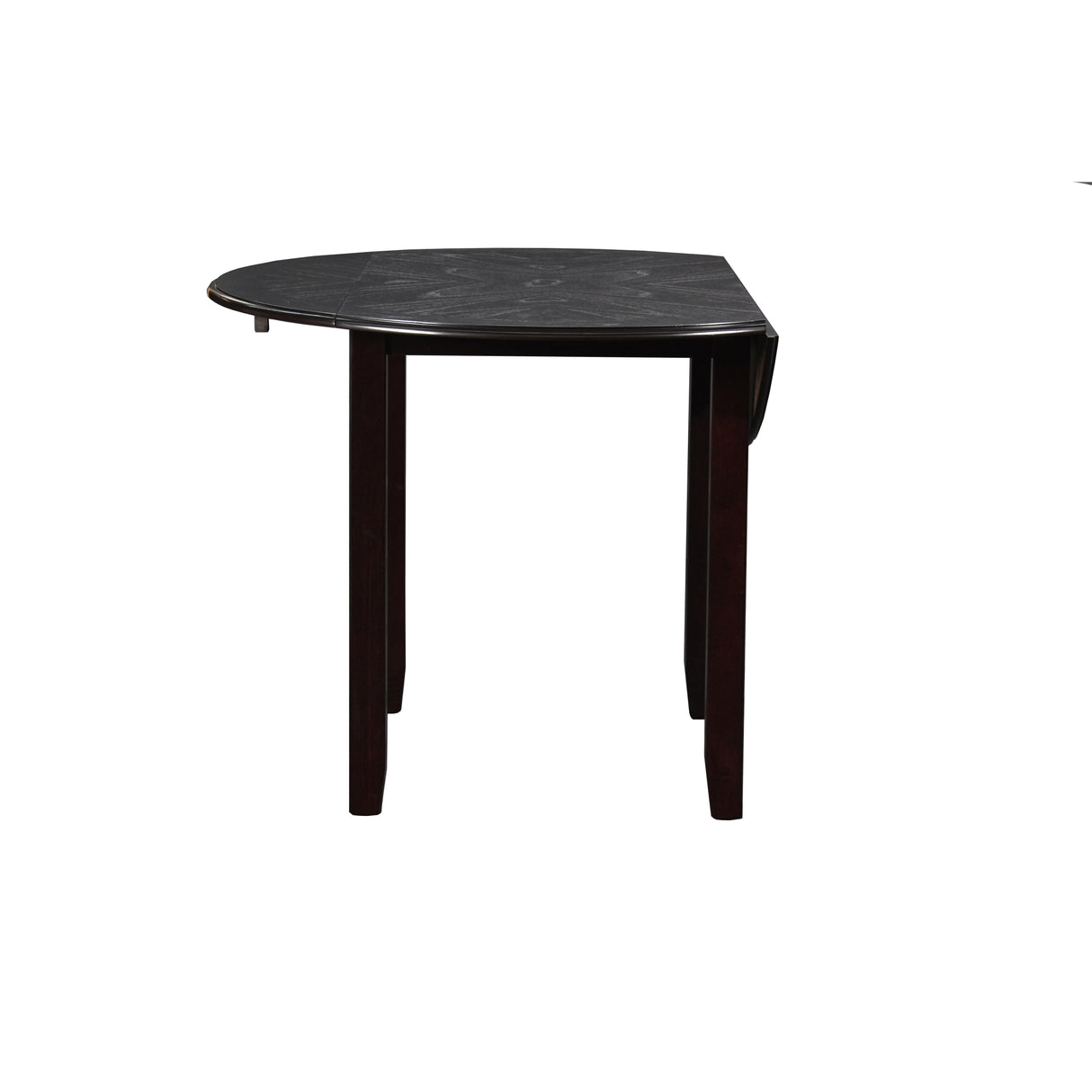 GIA 42" DINING DROP LEAF TABLE W/2 CHAIRS-EBONY