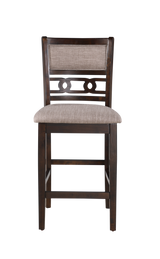 Gia 5 Pc 42" Square Counter Table & 4 Chairs-Cherry