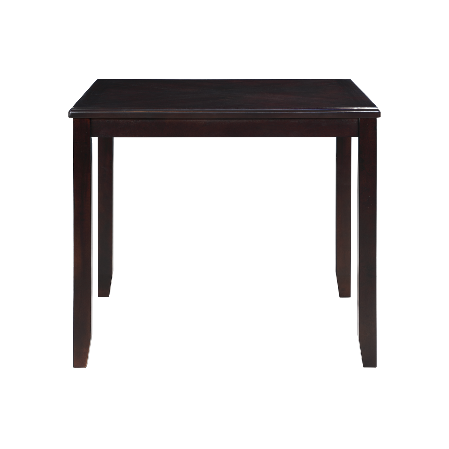 GIA 5PC 42" SQUARE COUNTER TABLE & 4 CHAIRS-EBONY