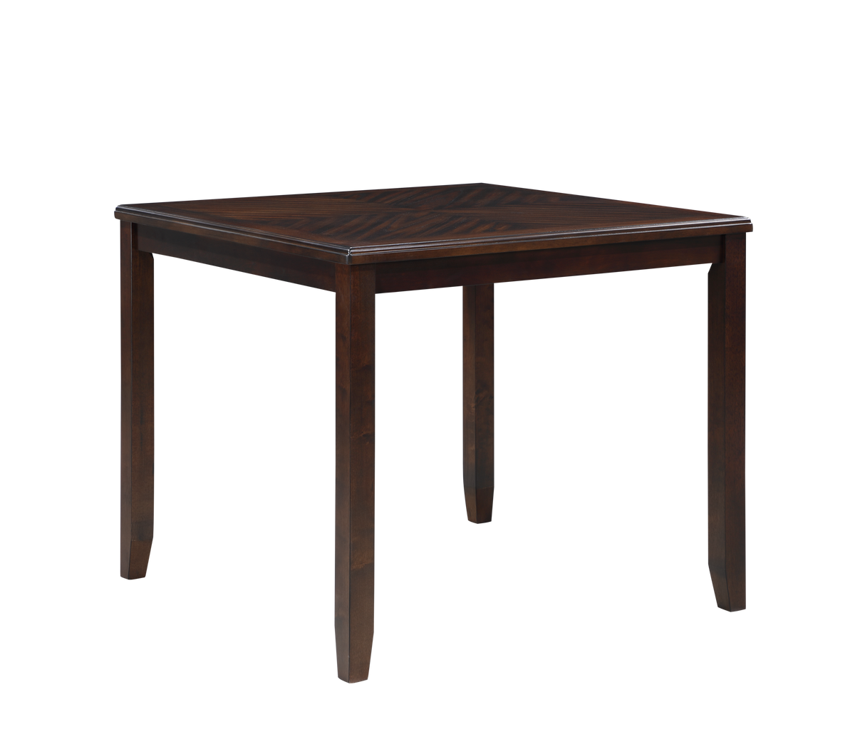 Gia 5 Pc 42" Square Counter Table & 4 Chairs-Cherry