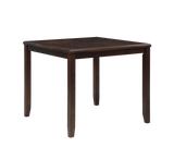 GIA 5PC 42" SQUARE COUNTER TABLE & 4 CHAIRS-CHERRY