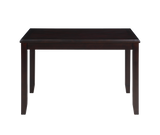 GIA 5PC 48" RECT. DINING TABLE & 4 CHAIRS-EBONY