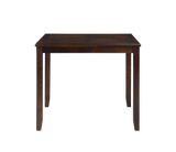 Gia 5 Pc 42" Square Counter Table & 4 Chairs-Cherry