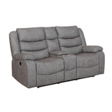 GRANADA CONSOLE LOVESEAT W/PWR FR-GRAY