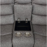 GRANADA CONSOLE LOVESEAT W/PWR FR-GRAY