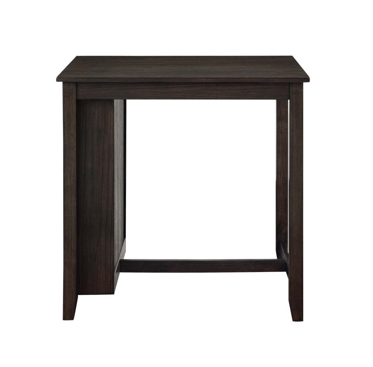 HESTON 36" STORAGE COUNTER TABLE SET W/2 CHAIRS-CHERRY