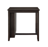 HESTON 36" STORAGE COUNTER TABLE SET W/2 CHAIRS-CHERRY