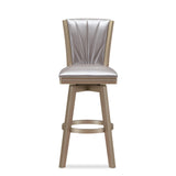 JAZZ 30" SWIVEL BAR STOOL-PEARL/GOLD