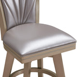JAZZ 30" SWIVEL BAR STOOL-PEARL/GOLD
