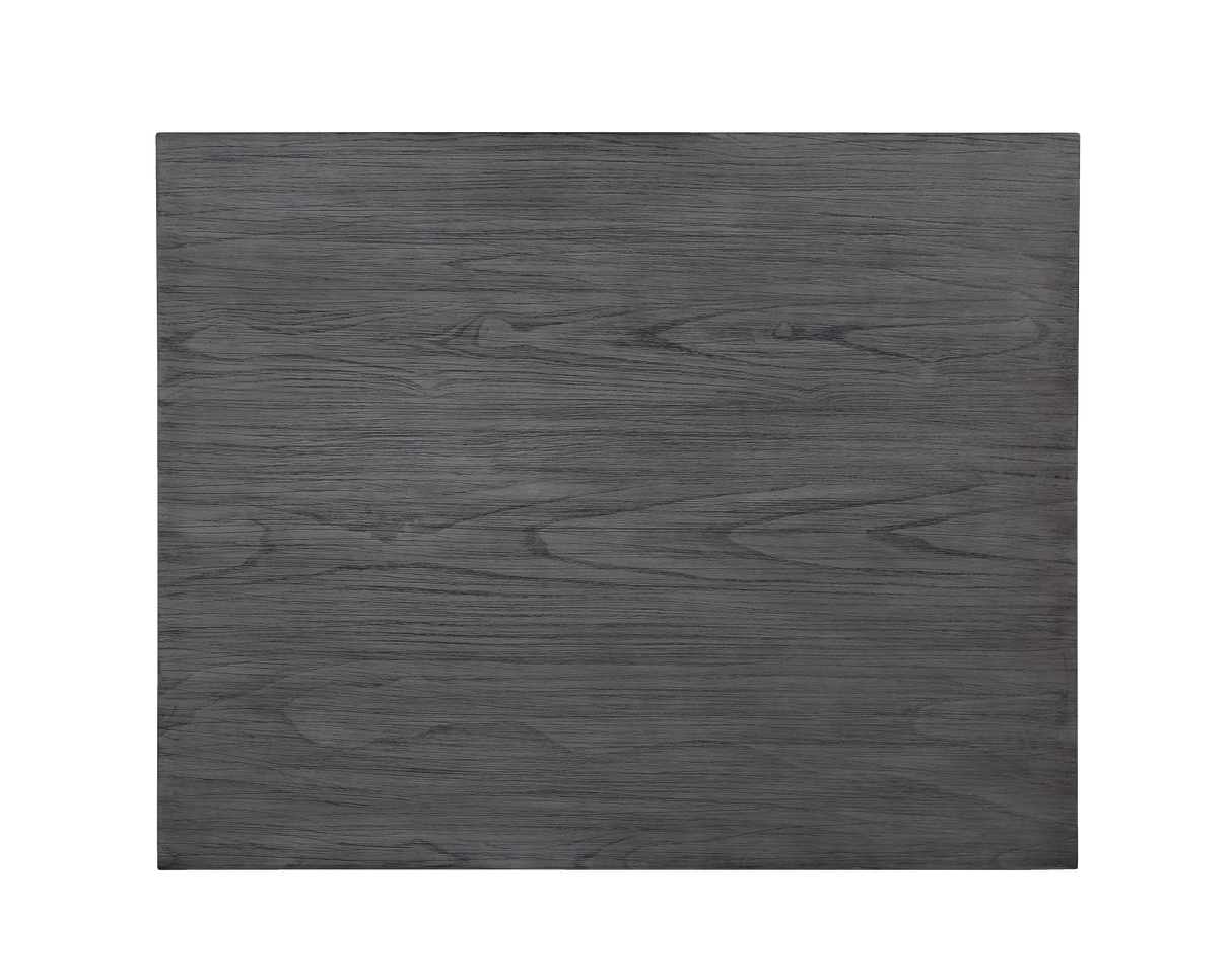 HESTON 36" STORAGE COUNTER TABLE SET W/2 CHAIRS-GRAY