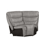 KAMARI RAF LOVESEAT W/ONE RECLINER-GRAY