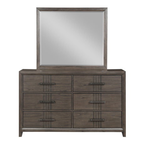 LANDON MIRROR-WALNUT - galleria furniture outlet
